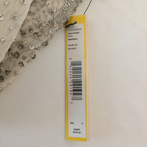 🎉HP🎉 NEW NWT Alice + Olivia Blaire Beaded Metallic Sequins Cocktail Dress SMALL - Picture 11 of 16